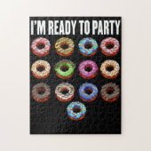 Donut Snack Food Funny Creative Pattern Legpuzzel (Verticaal)