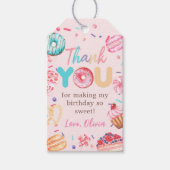 Donut Snoep verjaardagsfeestje cadeau Label Cadeaulabel (Voorkant)