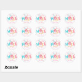 Donut Snoep Verjaardagssticker Ronde Sticker (Vel)