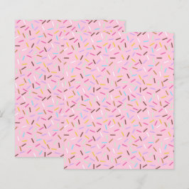 Donut Sprinkels Scrapbook Papier Roze Ambachtelijk
