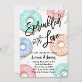 Donut Sprinkle Baby shower, bestrooid met liefde Kaart (Voorkant)
