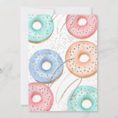 Donut Sprinkle Baby shower, bestrooid met liefde Kaart (Achterkant)