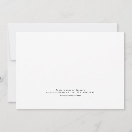 Donut Sprinkle Baby shower Roze Aankondiging (Achterkant)