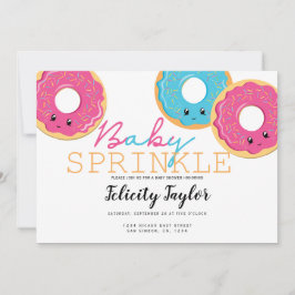 Donut Sprinkle Baby shower Triplets Aankondiging