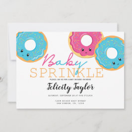 Donut Sprinkle Baby shower Triplets Aankondiging