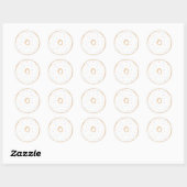 Donut Sprinkle Birthday Party Ronde Sticker (Vel)