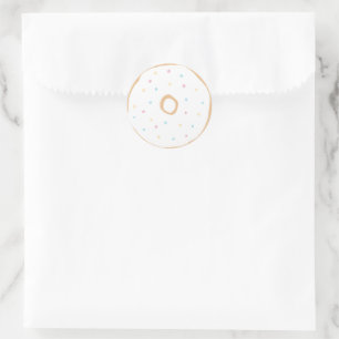 Donut Sprinkle Birthday Party Ronde Sticker