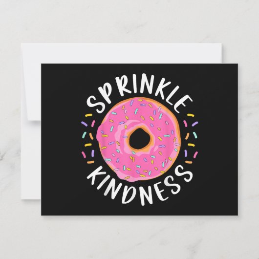 Donut Sprinkle Kindness Funny Girls Women Doughnut (Voorkant)