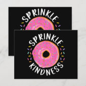 Donut Sprinkle Kindness Funny Girls Women Doughnut (Voorkant / Achterkant)