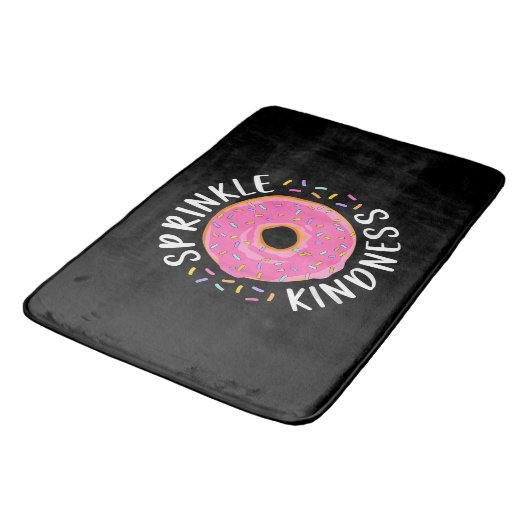 Donut Sprinkle Kindness Funny Girls Women Doughnut Badmat (Gekanteld)
