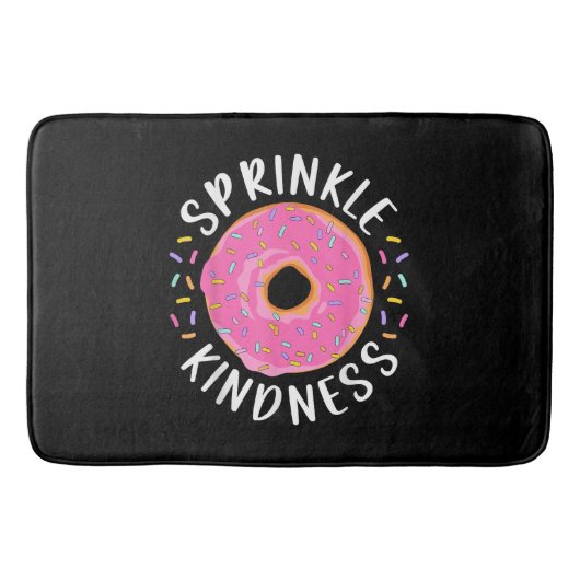 Donut Sprinkle Kindness Funny Girls Women Doughnut Badmat (Voorkant)