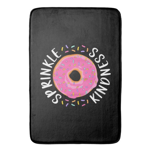 Donut Sprinkle Kindness Funny Girls Women Doughnut Badmat (Voorkant Verticaal)