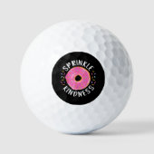 Donut Sprinkle Kindness Funny Girls Women Doughnut Golfballen (Voorkant)