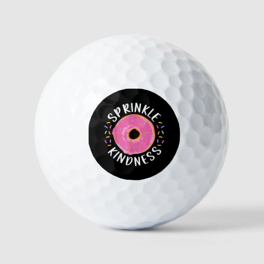 Donut Sprinkle Kindness Funny Girls Women Doughnut Golfballen (Voorkant)