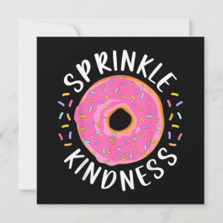 Donut Sprinkle Kindness Funny Girls Women Doughnut Save The Date