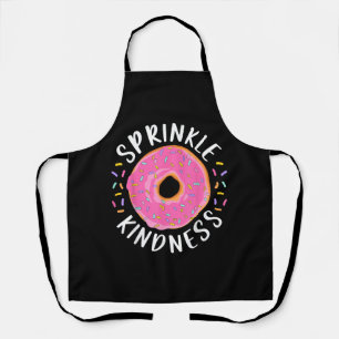 Donut Sprinkle Kindness Funny Girls Women Doughnut Schort