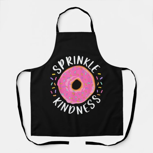 Donut Sprinkle Kindness Funny Girls Women Doughnut Schort (Voorkant)