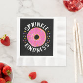 Donut Sprinkle Kindness Funny Girls Women Doughnut Servet (Insitu)