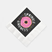 Donut Sprinkle Kindness Funny Girls Women Doughnut Servet (Hoek)