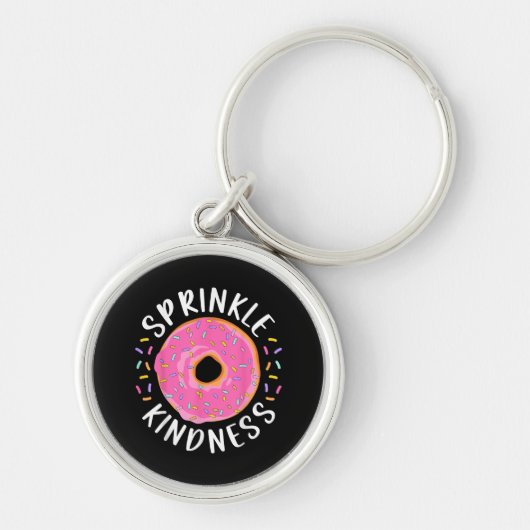 Donut Sprinkle Kindness Funny Girls Women Doughnut Sleutelhanger (Voorkant)