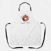 Donut Sprinkle Watercolor Cute Baking Cooking Schort (Voorkant)