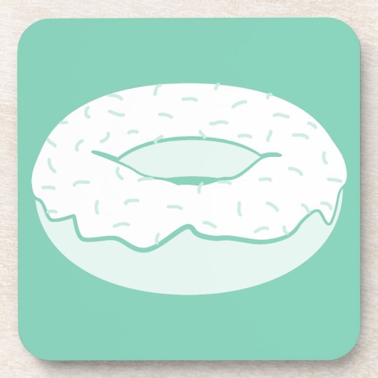 donut sprinkles bier onderzetter (Voorkant)