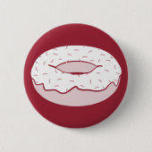donut sprinkles ronde button 5,7 cm (Voorkant)