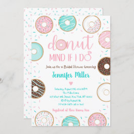 Donut Sprinkles Roze Blauw Vrijgezellenfeest Brunc Kaart