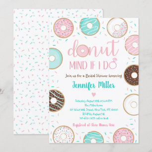 Donut Sprinkles Roze Blauw Vrijgezellenfeest Brunc Kaart