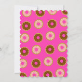 Donut Sprinkles Roze Verjaardag Kaart (Achterkant)