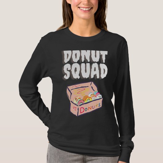 Donut Squad Cool Donut Sprinkles banketbakkers Ete T-shirt (Voorkant)