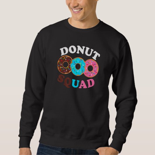Donut Squad Donut Doughnut Bakkerij bijpassend voe Trui (Voorkant)