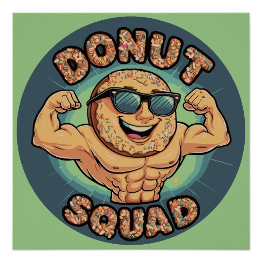 Donut Squad - Spieren & Glazuur Perfect Poster (Voorkant)