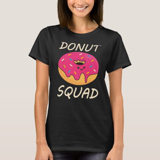 donut squad sprinkles pattern cute doughnuts t-shirt (Voorkant)