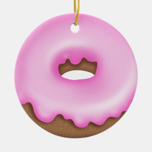 Donut - SRF Keramisch Ornament (Voorkant)