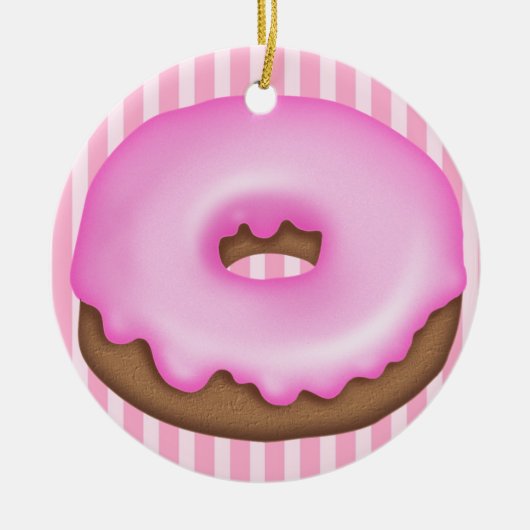 Donut - SRF Keramisch Ornament (Voorkant)