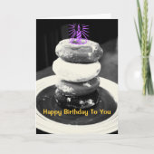 Donut Stack Birthday Card Kaart (Voorkant)