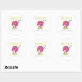 Donut stiker ronde sticker (Vel)