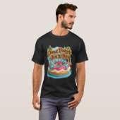 Donut Stoor Dock Dag Grappige Meer Drijvend T-shirt (Voorkant volledig)
