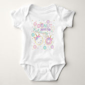 Donut Stop Geloven Baby Bodysuit (Voorkant)