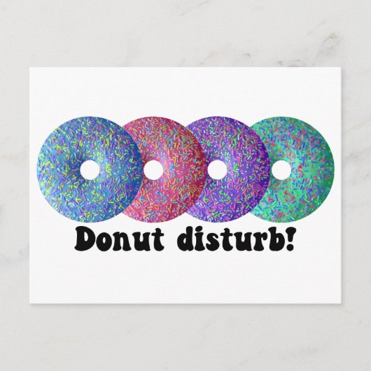 Donut storen briefkaart (Voorkant)