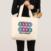 Donut storen grote tote bag (Voorkant (product))