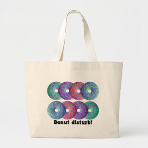 Donut storen grote tote bag