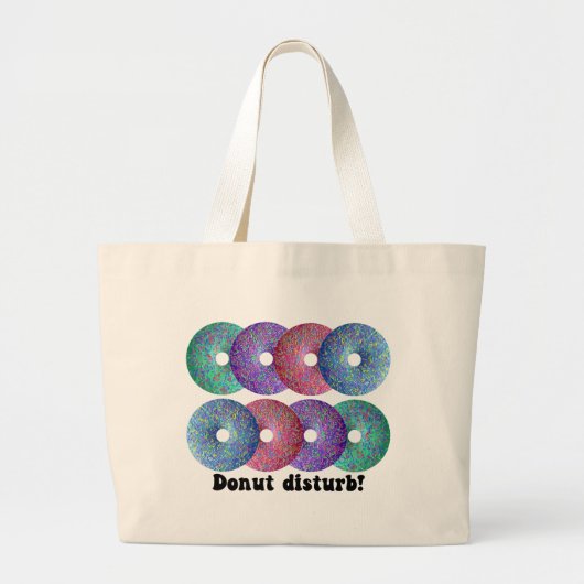 Donut storen grote tote bag (Voorkant)