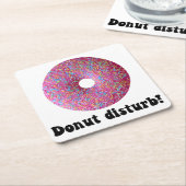 Donut storen kartonnen onderzetters (Schuin)
