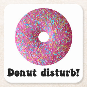 Donut storen kartonnen onderzetters