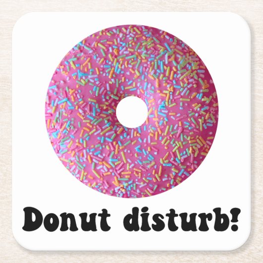 Donut storen kartonnen onderzetters (Voorkant)
