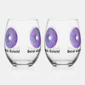 Donut storen wijnglas zonder voet (Achterkant)
