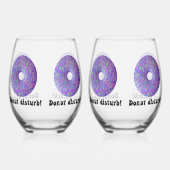 Donut storen wijnglas zonder voet (Rechts)