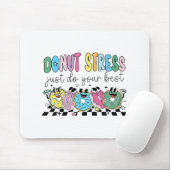 Donut Stress Doe gewoon je beste retro leraar test Muismat (Met muis)